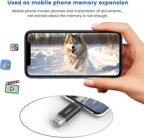 Miniatura 7 de TOPESEL Tipo C 2 Pack 32GB Unidad Flash USB C Unidad USB Dual 2-en-1 con Indicador LED USB 3.0/3.1 Gen1 Memoria Stick de 32 GB USB-C para Compartir