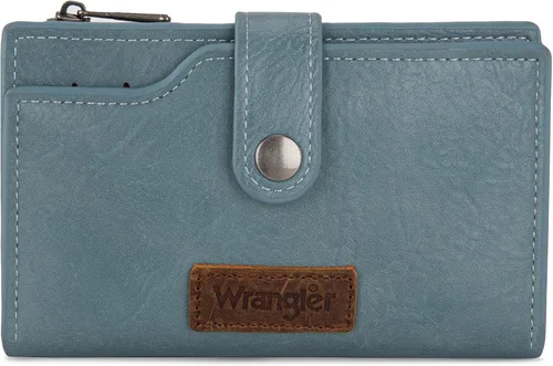Miniatura 11 de Wrangler - Billetera para mujer con tarjetero plegable, cierre y ventana para identificación