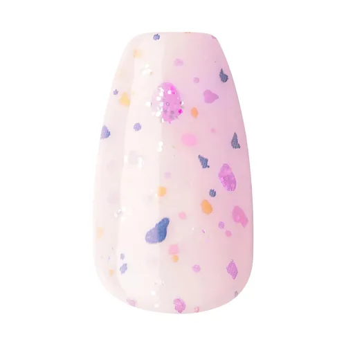 Miniatura 7 de Uñas postizas sin pegamento KISS imPRESS, diseño "All I Want" Púrpura y Blanco