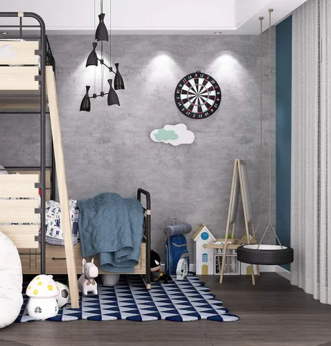 Miniatura 3 de Livelynine - Papel de contacto gris cemento de 24 pulgadas de ancho para encimeras, despegar y pegar, papel de contacto para encimera de cocina