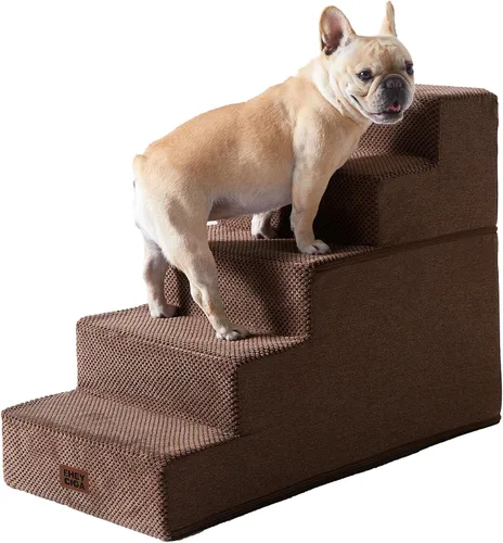 Miniatura 50 de EHEYCIGA Escaleras para perros pequeños de 13.5 pulgadas de alto, escalones para perros de 3 escalones para sofá y silla, escalones para mascotas