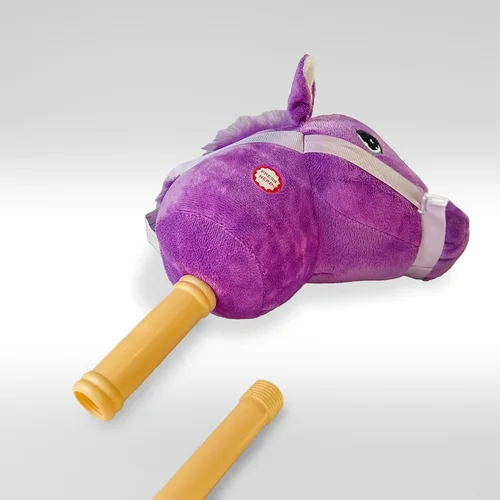 Miniatura 2 de Ponyland: Animal de palo de música, dinosaurio verde, botón de música, palo resistente de dos piezas con cabeza de animal de felpa suave colorida