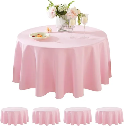 Miniatura 57 de Paquete de 5 Manteles Cuadrados 60 x 60 Pulgadas de Carbón, Mantel de Poliéster Lavable para Uso en Hogar, Fiesta, Boda o Restaurante.