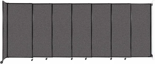 Miniatura 37 de Divisor de habitación de pared recta deslizante montado en la pared Anchos ajustables Ruedas de bloqueo Separador de habitación Paneles