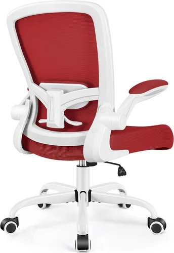 Miniatura 13 de FelixKing Silla de oficina, silla de escritorio ergonómica, sillas de malla transpirable, respaldo alto, soporte lumbar ajustable, reposabrazos Verde