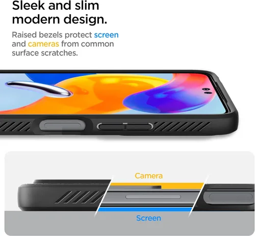 Miniatura 4 de Spigen Liquid Air - Funda diseñada para Redmi Note 11 Pro (Liquid Air), color negro mate