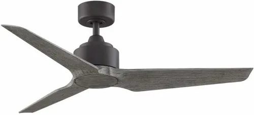 Miniatura 10 de Fanimation TriAire Custom - Ventilador de techo de 3 aspas, 12.42 pulgadas de alto y 48 pulgadas de ancho, acabado blanco mate, color blanco mate