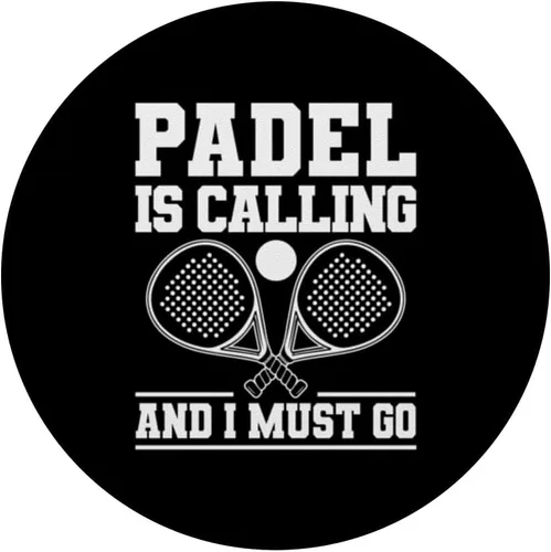Miniatura 3 de Padel is Calling y I Must Go Paleta de pádel PopSockets Adhesivo PopGrip