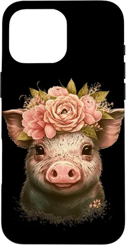 Miniatura 19 de Pig with Leopard Headband Flower Cute Pig Lover Case for iPhone 17