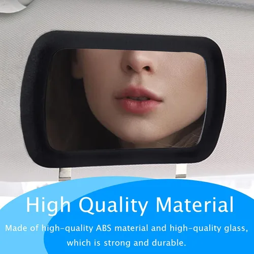Miniatura 3 de Paquete de 2 Espejos de Visera con Clip, Espejo de Visera de Sol para Coche Espejo de Tocador HD Espejo Cosmético con Protección Solar con Clips