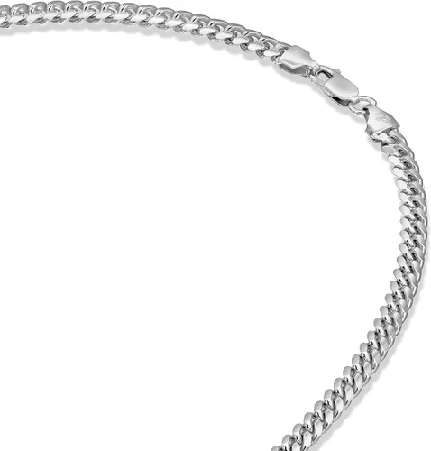 Miniatura 4 de PAVOI Italian Solid 925 Sterling Silver, 22K Gold Plated Chain Necklaces Snake, Square Box, Cable, Super Flex Curb, Miami Cuban and Rope