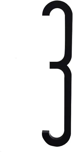 Miniatura 13 de Números de puerta para casa/apartamento, buzón de 4 pulgadas, letras autoadhesivas negras (0, estilo A)
