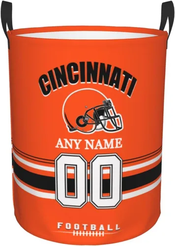 Miniatura 21 de Cesta de lavandería Philadelphia, cesta de lavandería personalizada estilo fútbol, cesta de almacenamiento plegable personalizada con nombre