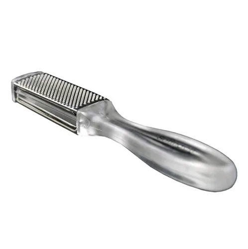 Hiibaby® Pedicura del removedor de piel seca muerta dura del pie del pie del metal de la manija clara del callo del archivo 2 del callo