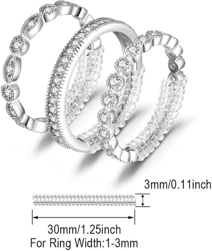 Miniatura 5 de JewelryPalace Anillos de plata de ley 925 chapados en oro de 14 quilates para mujer anillos de promesa de circonita cúbica para ella anillos de boda