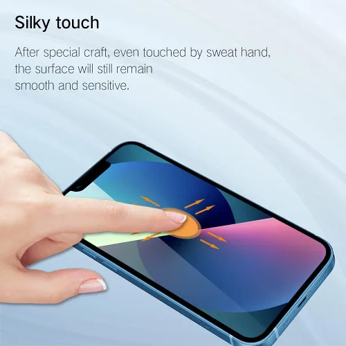 Miniatura 5 de PERFECTSIGHT Protector de pantalla compatible con iPhone 14 Plus, iPhone 13 Pro Max de 6.7 pulgadas, paquete de 2 fundas de vidrio templado