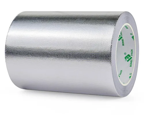 Miniatura 7 de BOMEI PACK Cinta adhesiva de aluminio con protección térmica de papel de aluminio, barrera de calor de 3 pulgadas x 66 pies, material reflectante