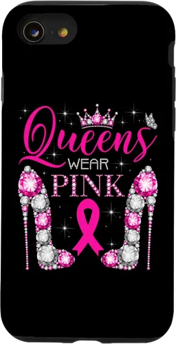 Miniatura 18 de iPhone 12 Pro Max Queens Wear Rosa Concientización del Cáncer de Mama Estuche con Cinta Rosa