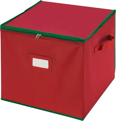Miniatura 7 de Caja para guardar adornos navideños, con separadores, de la marca Tiny Tim Totes (capacidad para 75 adornos)