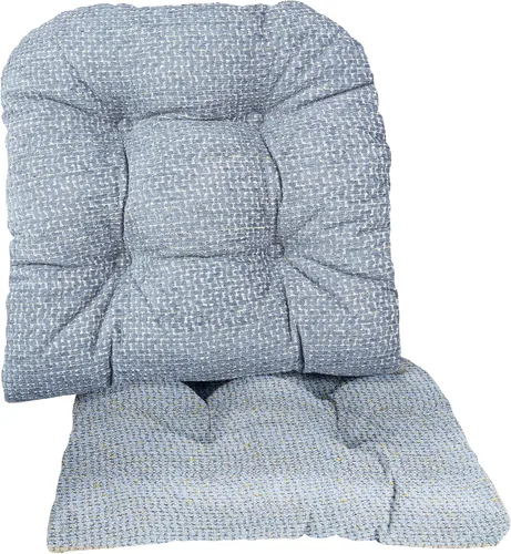 Miniatura 111 de Klear Vu Gripper Overstuffed - Cojines universales antideslizantes para silla de comedor para decoración de cocina o uso de oficina, almohadilla