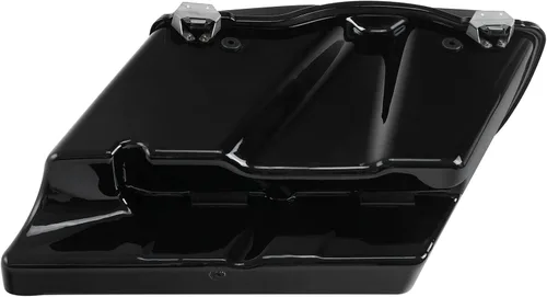 Miniatura 4 de XFMT Alforjas alargadas de 5 pulgadas con altavoces de 6 x 9 cierres negros para Harley Touring Road King Street Glide Road Glide Electra Glide