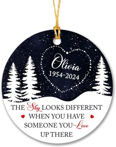Miniatura 17 de Adorno de compromiso para pareja de recién casados 2025, 2025, adorno personalizado para árbol de Navidad, camión rojo comprometido, regalo