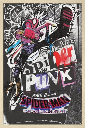 Miniatura 15 de Marvel Spider-Man: Across The Spider-Verse - Póster de pared de una hoja de Spider-Punk, 34 pulgadas de largo x 22.4 pulgadas de ancho, paquete