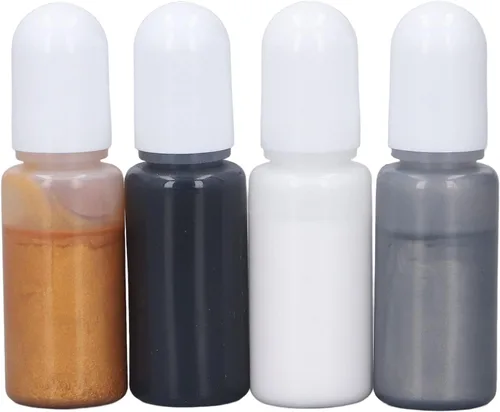 Miniatura 6 de High Concentration Resin Pigment 4 Colors Easy Operation Resin Dye for Casting Figurines, Ideal Family & Friends