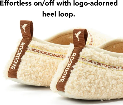 Miniatura 4 de RockDove Pantuflas Serenity de forro polar con espalda cerrada para mujer
