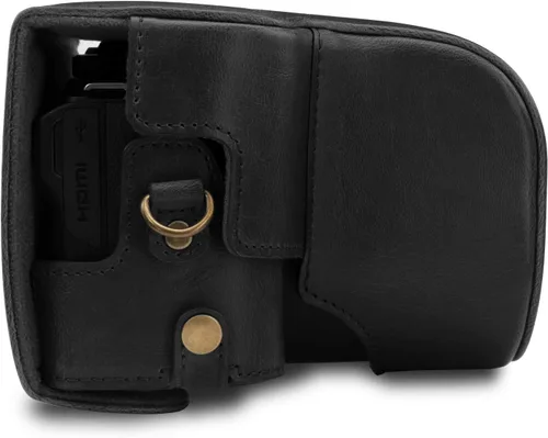 Miniatura 6 de MegaGear Funda de cuero para cámara puede usarse con Nikon Coolpix B600