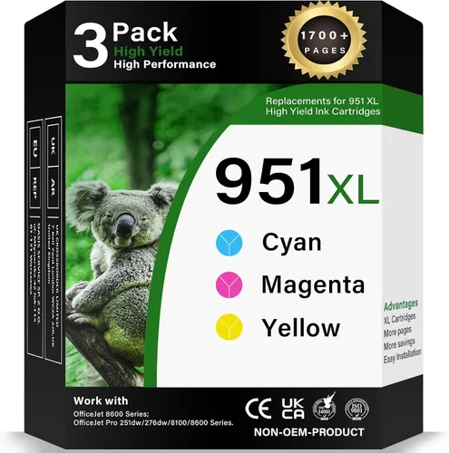 Miniatura 10 de Cartuchos de tinta 67 XL paquete combinado negro/color compatible con HP Ink 67 67XL de alto rendimiento, reemplazo para HP67 Work para impresora HP