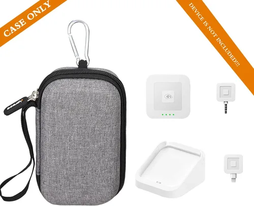 Miniatura 5 de Aproca Funda compatible con lector de base cuadrada y lector de chips cuadrado sin contacto, bolsa de almacenamiento portátil para accesorios