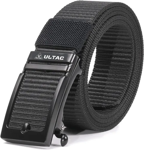 Miniatura 7 de Cinturón de transporte oculto para hombres, cinturón táctico de trinquete, cinturón de trabajo EDC CCW de nailon con hebilla deslizante automática