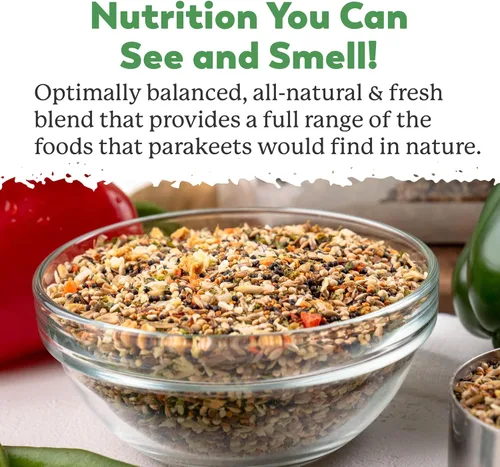 Miniatura 2 de Dr. Harvey's Nuestro mejor alimento para periquitos, semillas saludables, frutos secos, frutas y verduras Alimento para aves para periquitos