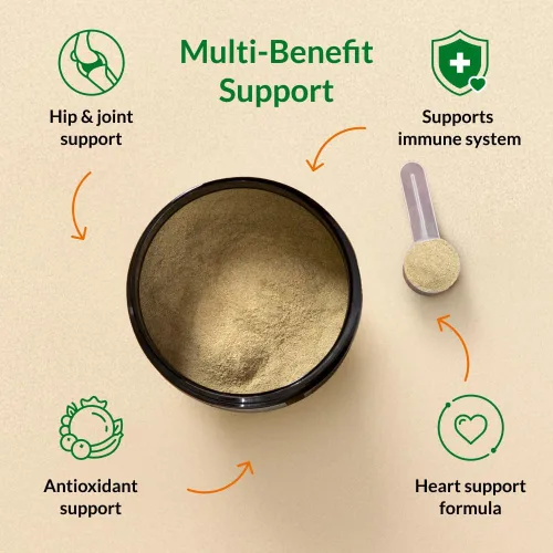 Miniatura 2 de Ultimate Pet Nutrition Nutra Thrive Canine, suplemento nutricional en polvo 40 en 1 para perros con digestión y apoyo inmunológico, vitaminas
