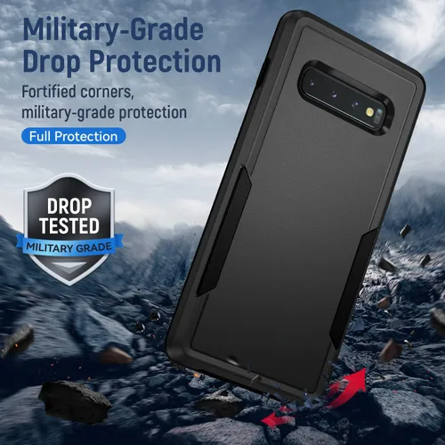 Miniatura 7 de Funda para Samsung Galaxy S10, con Protector de Pantalla HD [Probado contra Caídas de Grado Militar] Funda Protectora de Servicio Pesado Resistente
