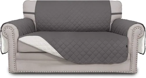 Miniatura 310 de Easy-Going - Funda para sofá, futón y sillón sin reposabrazos, reversible, resistente al agua, para mascotas y niños (azul oscuro/azul claro)