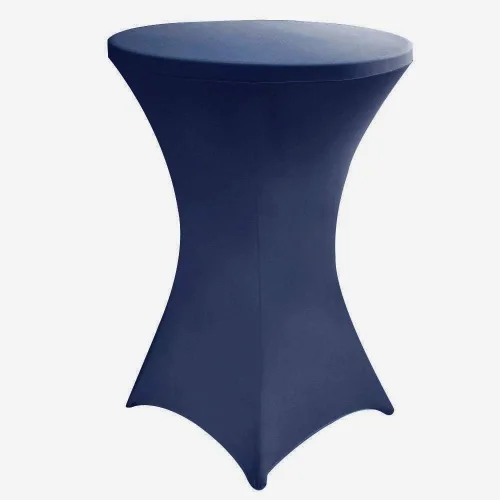Miniatura 12 de JISEN Mantel elástico ajustable redondo de licra para cóctel con brillo metálico, cubierta de mesa con tapa de 61 cm, color dorado