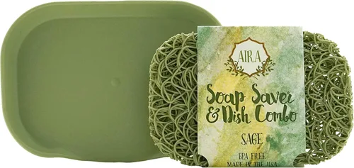 Miniatura 17 de Aira Jabonera - Plato para Jabón y Accesorio de Soporte de Jabón - Portajabones sin BPA para Ducha y Baño - Fabricado en EE. UU. - Drena el Agua