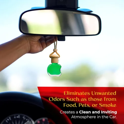 Miniatura 7 de Ambientador para coche colgante de bambú Kabod Difusor de aceites esenciales Aroma verde limpio Neutralizador de olores natural Fragancia