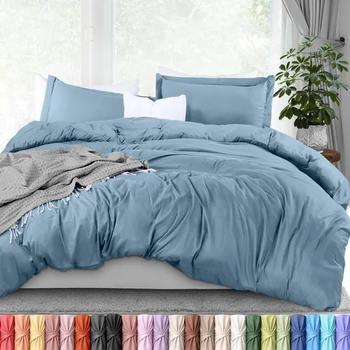 Miniatura 11 de Utopia Bedding Juego de funda de edredón tamaño individual - 2 piezas con cierre de cremallera - 1 funda de edredón 68X90 pulgadas y 1 funda de Beige