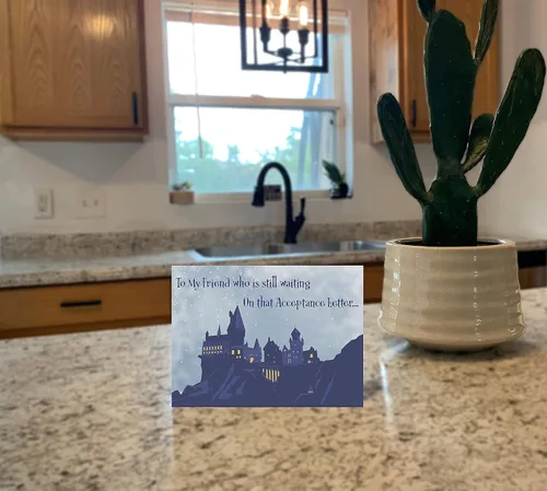 Miniatura 2 de Carta de aceptación de mago, tarjeta de felicitación hecha a mano con temática de la escuela de magos feliz cumpleaños