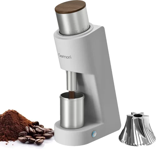 Miniatura 10 de Wirsh Geimori GU38 - Molinillo de café de dosis única, con rebaba cónica de acero inoxidable de 6 núcleos de 1.496 in, ajuste continuo de 0.000 in
