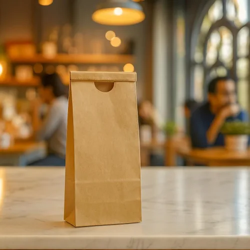 Miniatura 5 de AwePackage - Bolsa de papel kraft resistente a la grasa con forro de polietileno (50, 8 onzas)