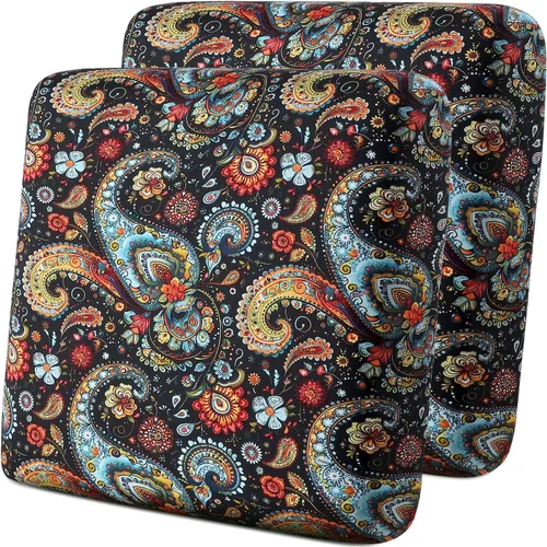Miniatura 16 de YISUN - Funda de cojín de cuero PU para sofá, fundas de cojín elásticas impermeables para sofá, fundas de asiento de silla de RV de cuero sintético