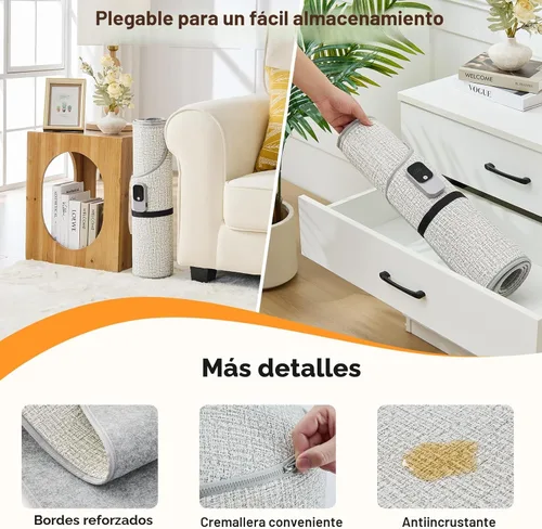 Miniatura 7 de Calentador bajo el escritorio y calentador de espacio para uso interior, calentador de piernas y pies para oficina en casa, silencioso, pequeño