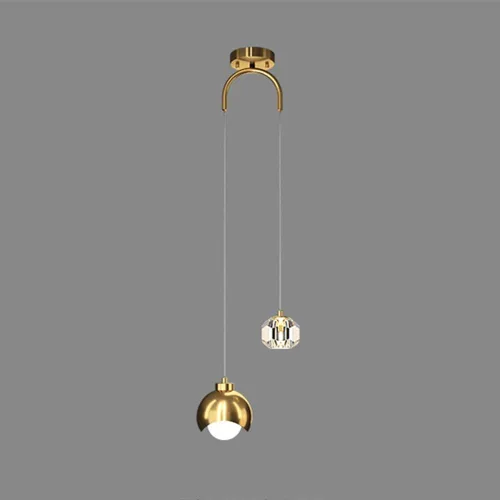 Lámparas colgantes modernas de metal, iluminación colgante de techo de cristal de mediados de siglo, candelabros de doble cabezal para cocina, isla,