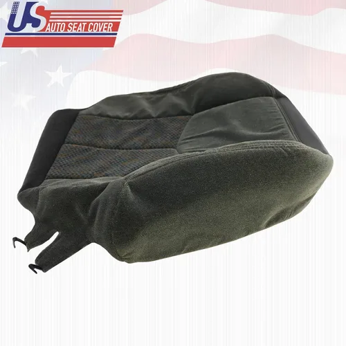 Miniatura 5 de 2003-2007 para Chevy Silverado 1500 2500 3500 Cubierta de asiento de tela inferior derecha Dk Gris