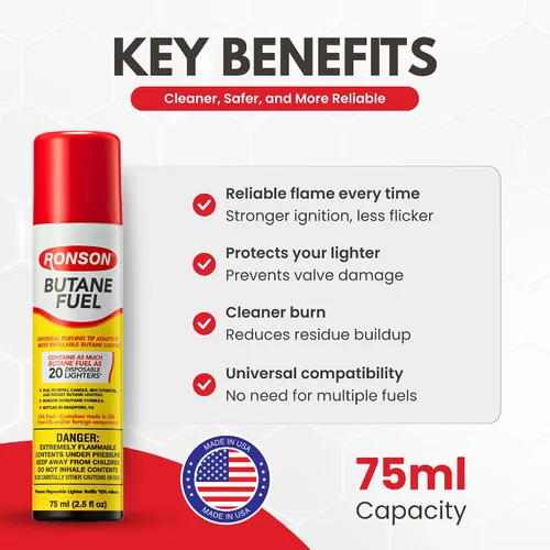 Miniatura 3 de Ultra combustible de butano marca Ronson