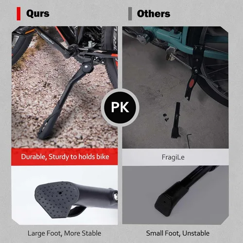 Miniatura 7 de Cyfie Soporte para bicicleta, soporte central para bicicleta de adulto de 22, 24, 26 pulgadas, soporte ajustable universal para bicicleta de montaña